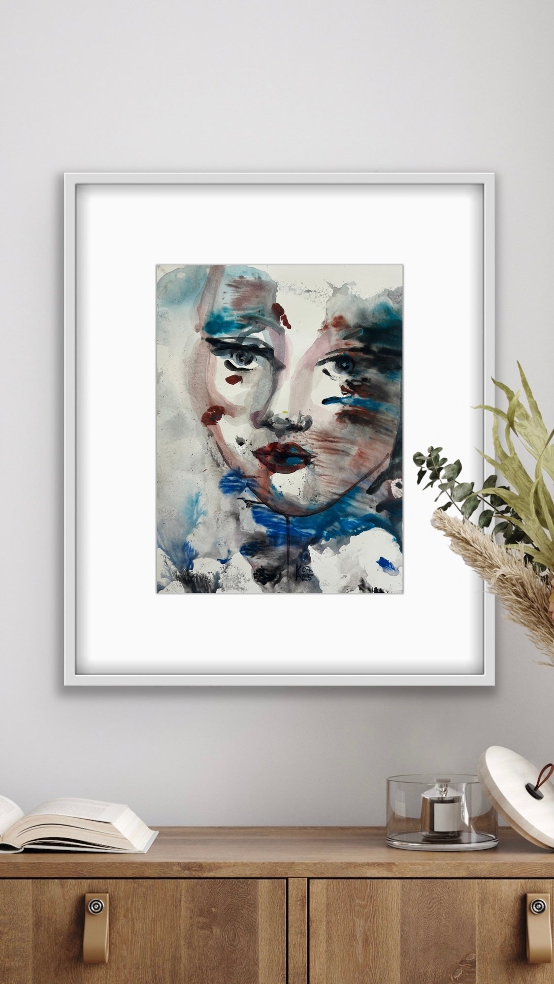 Original Watercolor Painting "Unbroken" Portrait 9x12