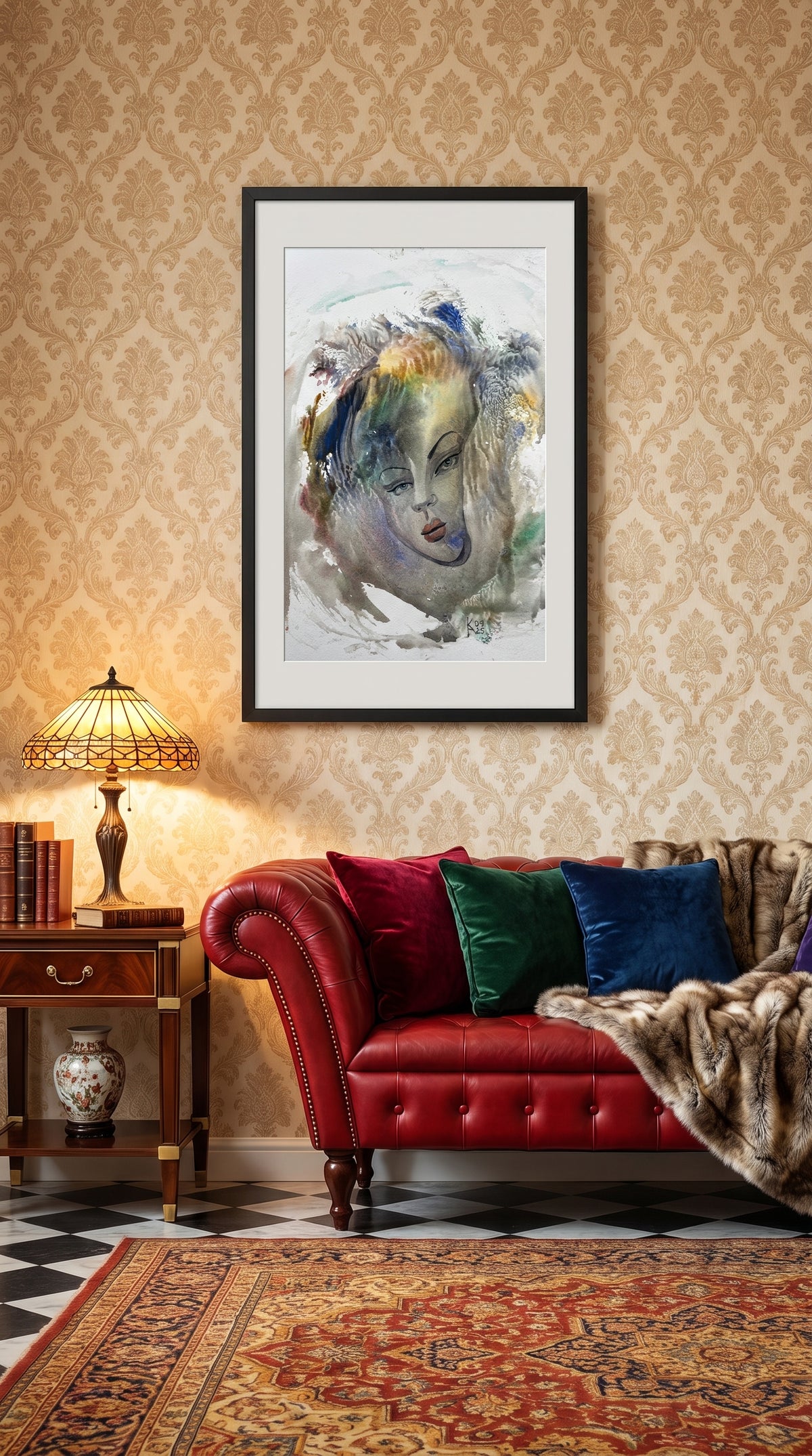 Between Silence – Original Watercolor, 12x18 (30.5 x 45.7 cm)