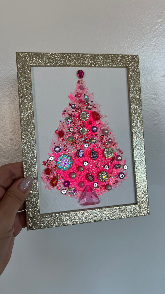 Christmas tree #2603 5x7, original painting