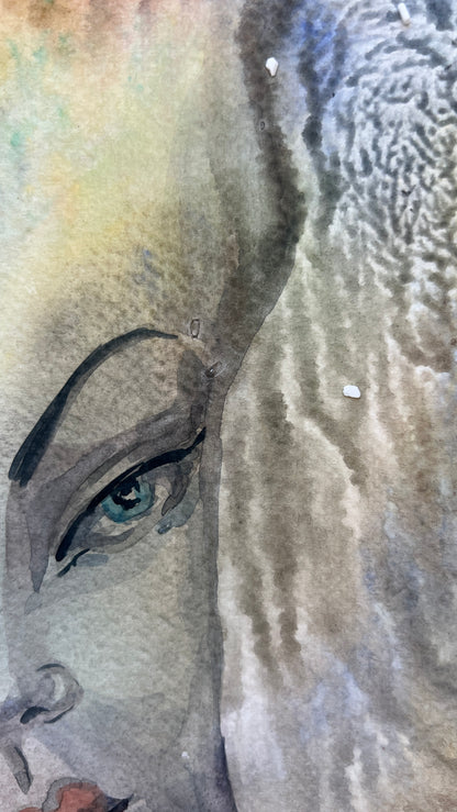 Between Silence – Original Watercolor, 12x18 (30.5 x 45.7 cm)