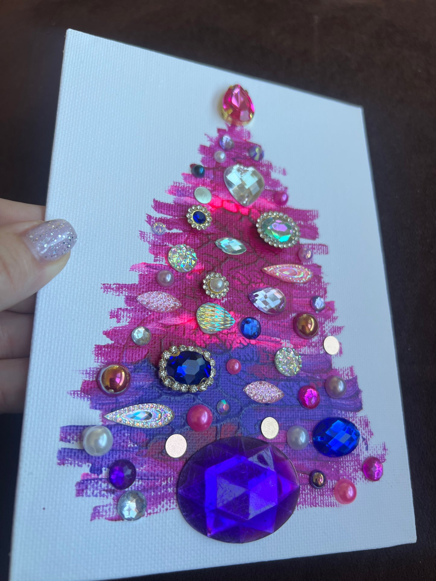 Handmade Christmas tree Painting – 5x7