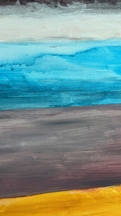 Expressive figurative painting detail, acrylic on canvas, signed original artwork 2024