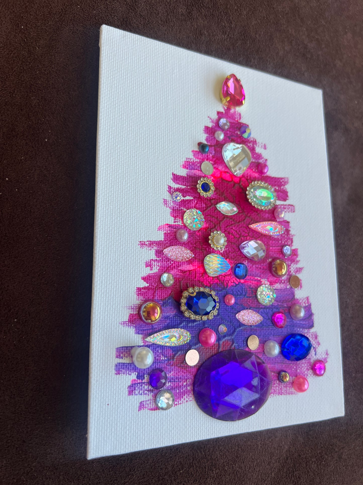 Handmade Christmas tree Painting – 5x7