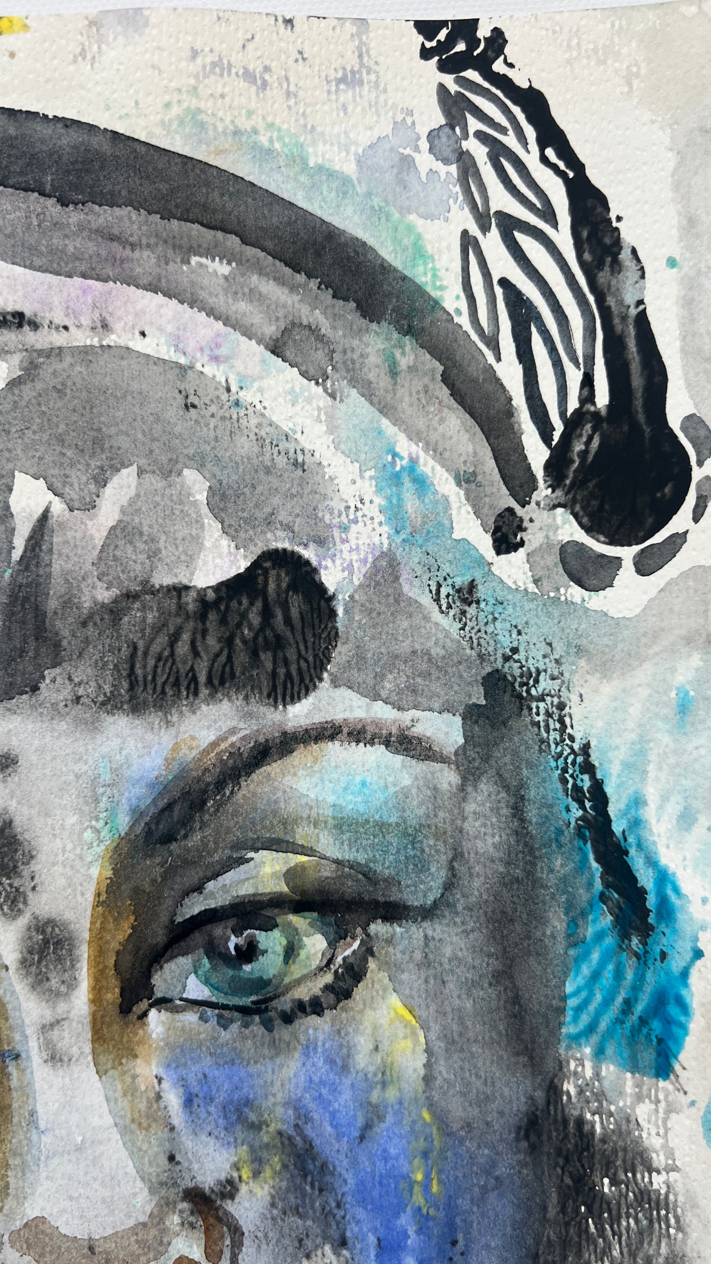 Shadow and Bloom 11 x 14 inches (28 x 36 cm) |Watercolor on paper 2025