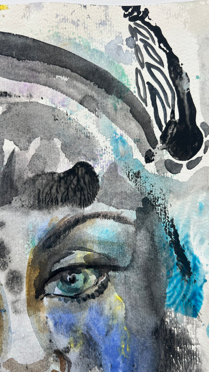 Shadow and Bloom 11 x 14 inches (28 x 36 cm) |Watercolor on paper 2025