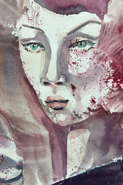 Companion – Original Watercolor, 9x12 (22.9 x 30.5 cm)