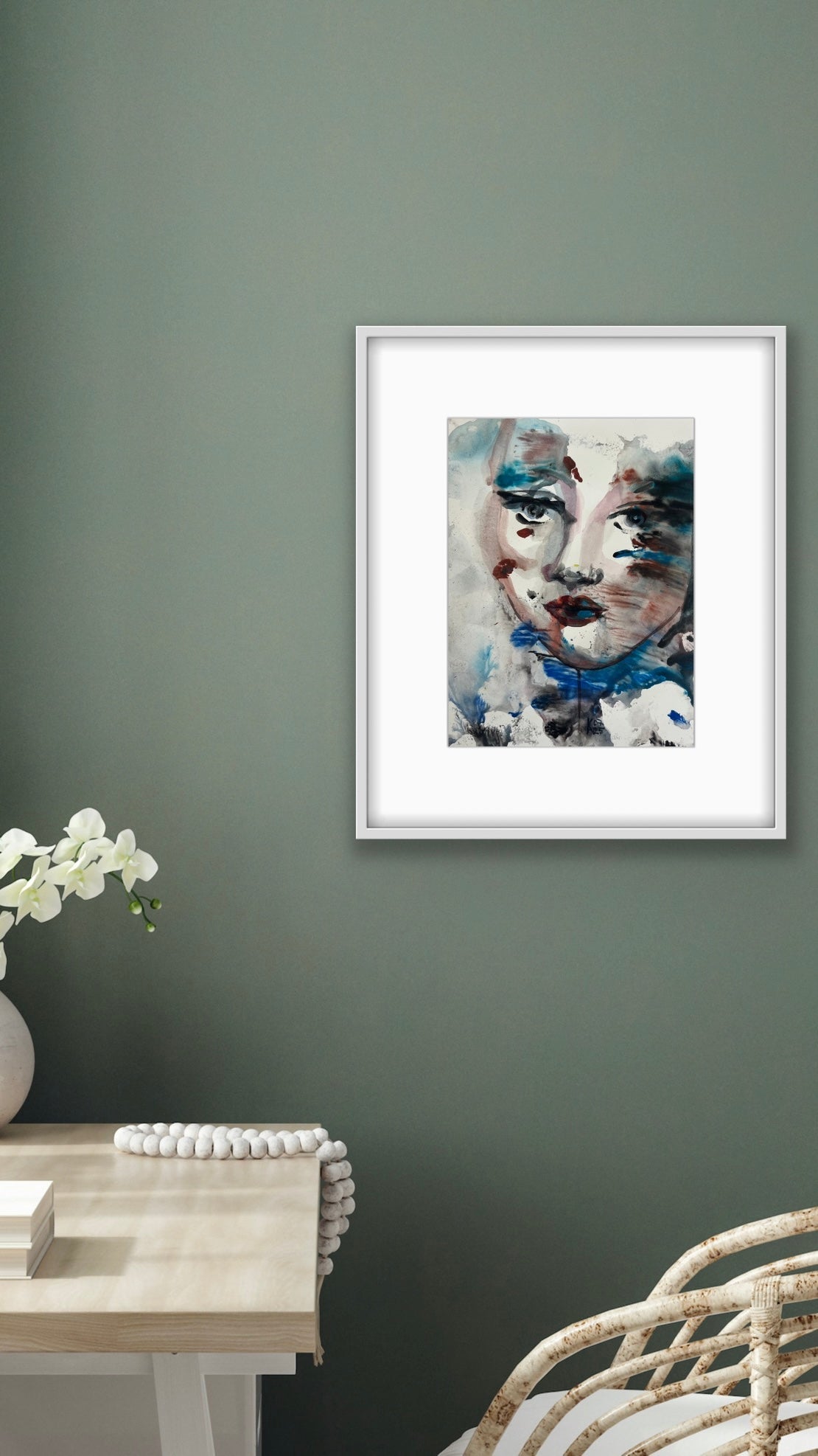 Original Watercolor Painting "Unbroken" Portrait 9x12