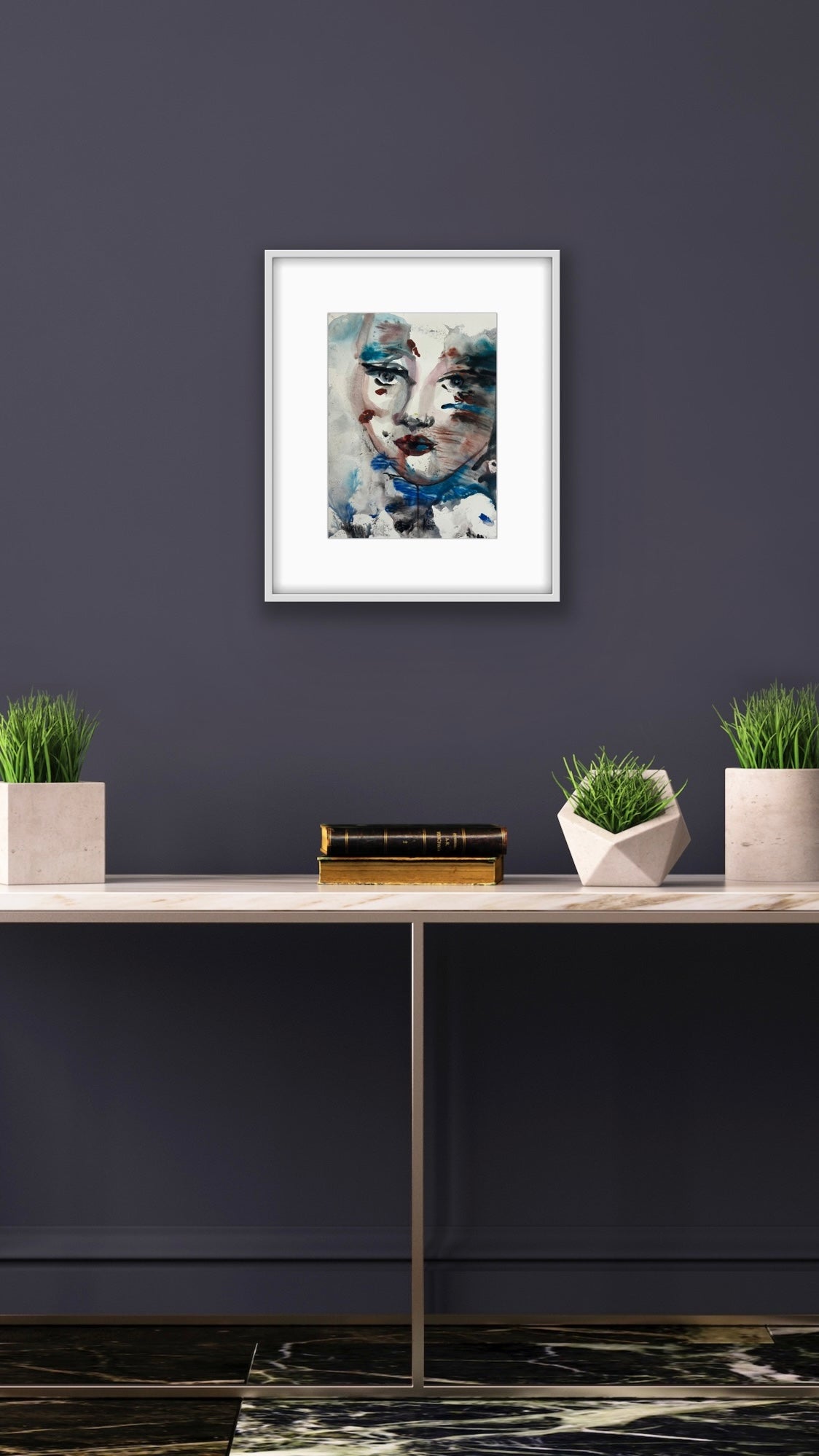 Original Watercolor Painting "Unbroken" Portrait 9x12
