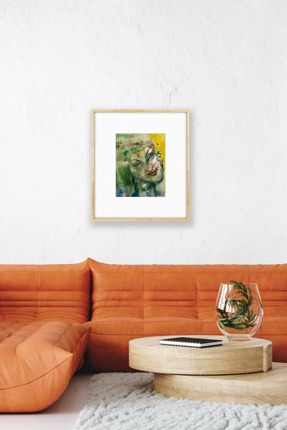 Spring Girl – Original Watercolor, 9x12 (22.9 x 30.5 cm)