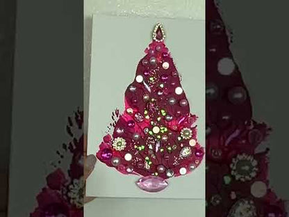 Christmas tree #2619 5x7, original painting
