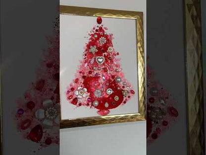Christmas tree #2623 8x10, original painting