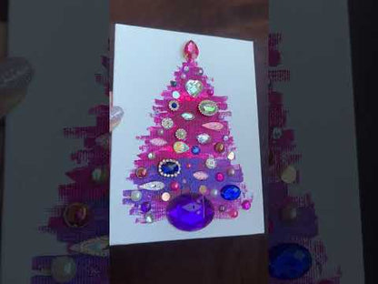 Handmade Christmas tree Painting – 5x7