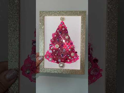 Christmas tree #2611 5x7, original painting